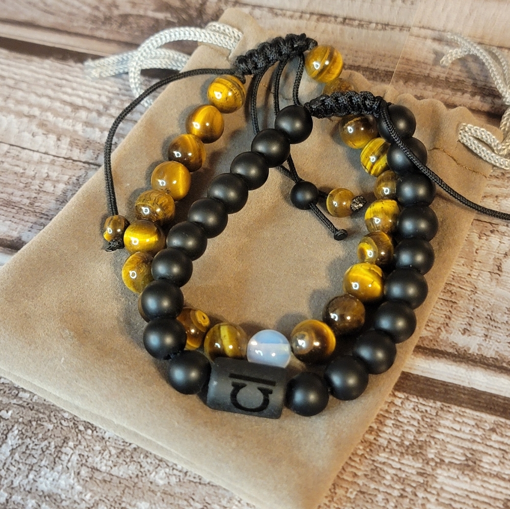 Set of 2 Libra Zodiac Bracelets